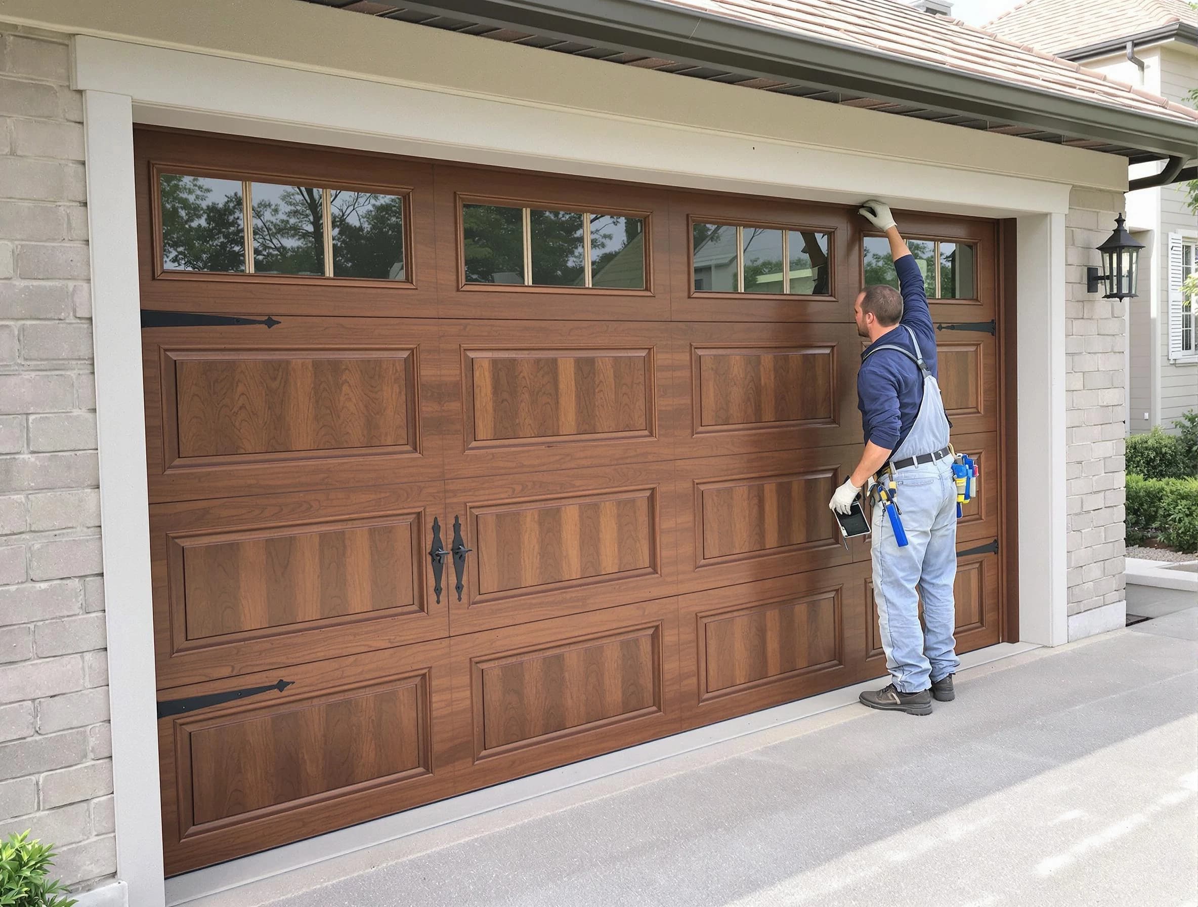 Custom garage door showcase by Clifton Garage Door Repair in Clifton