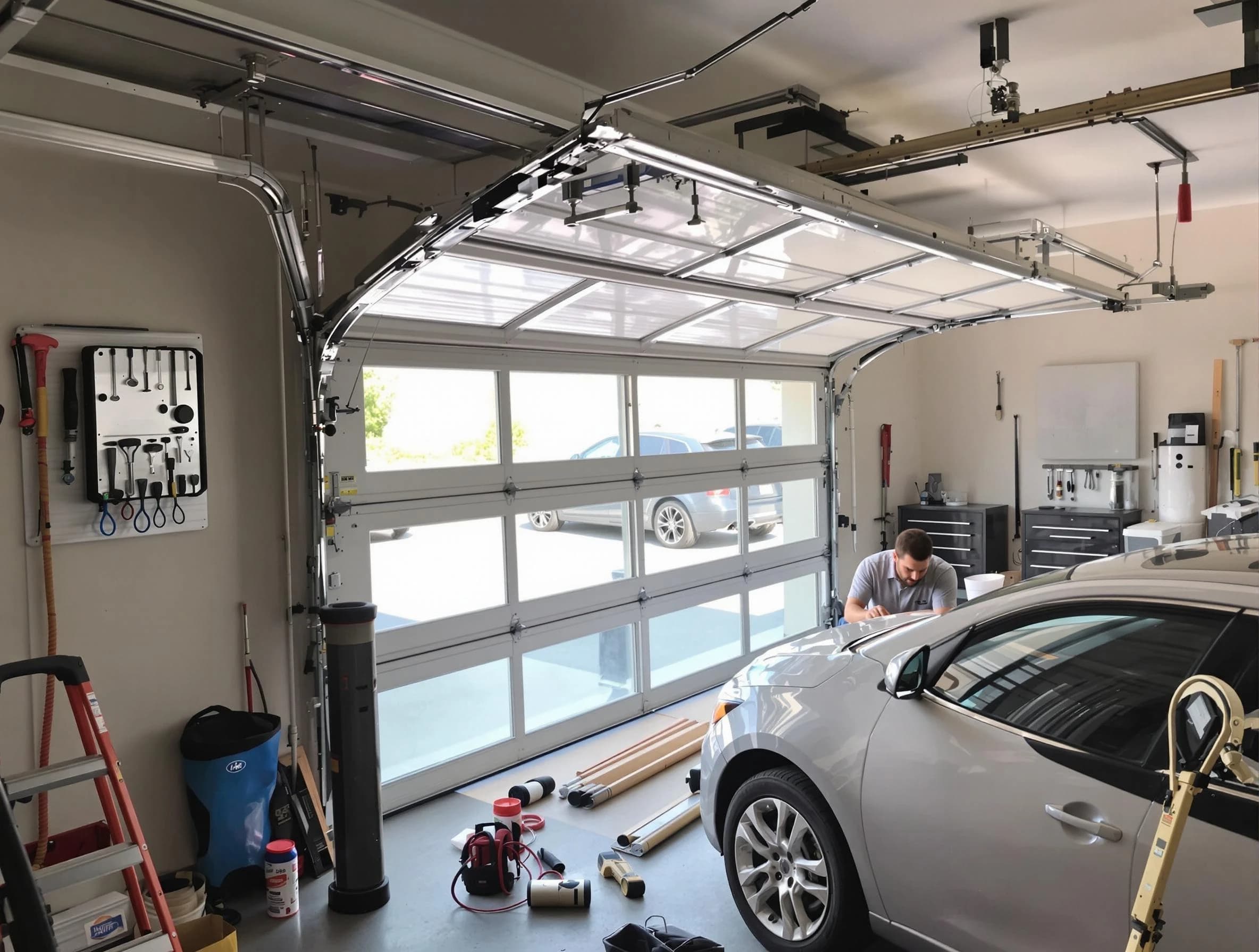 Garage door noise reduction service by Clifton Garage Door Repair in Clifton