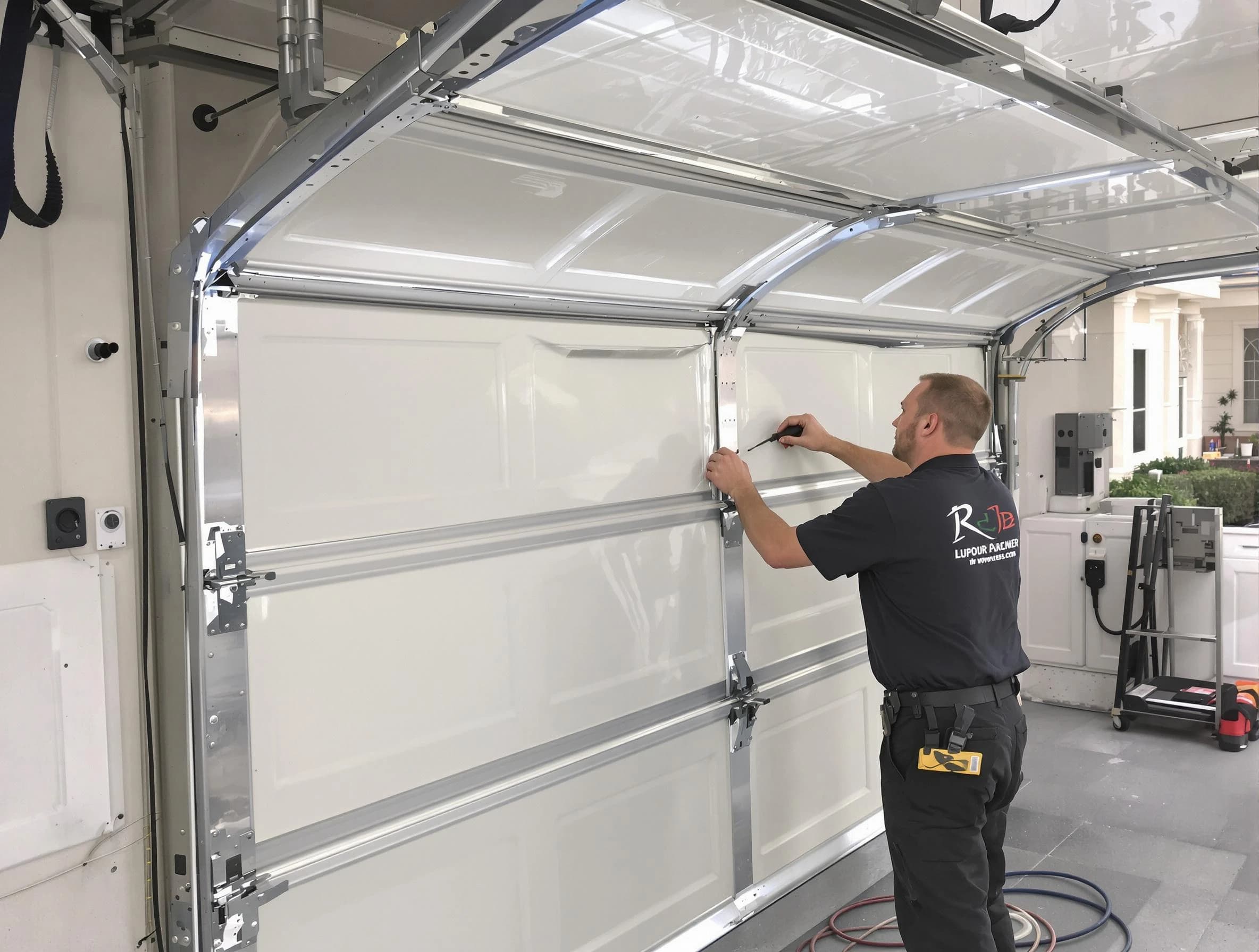 Clifton Garage Door Repair professional performing panel repair in Clifton