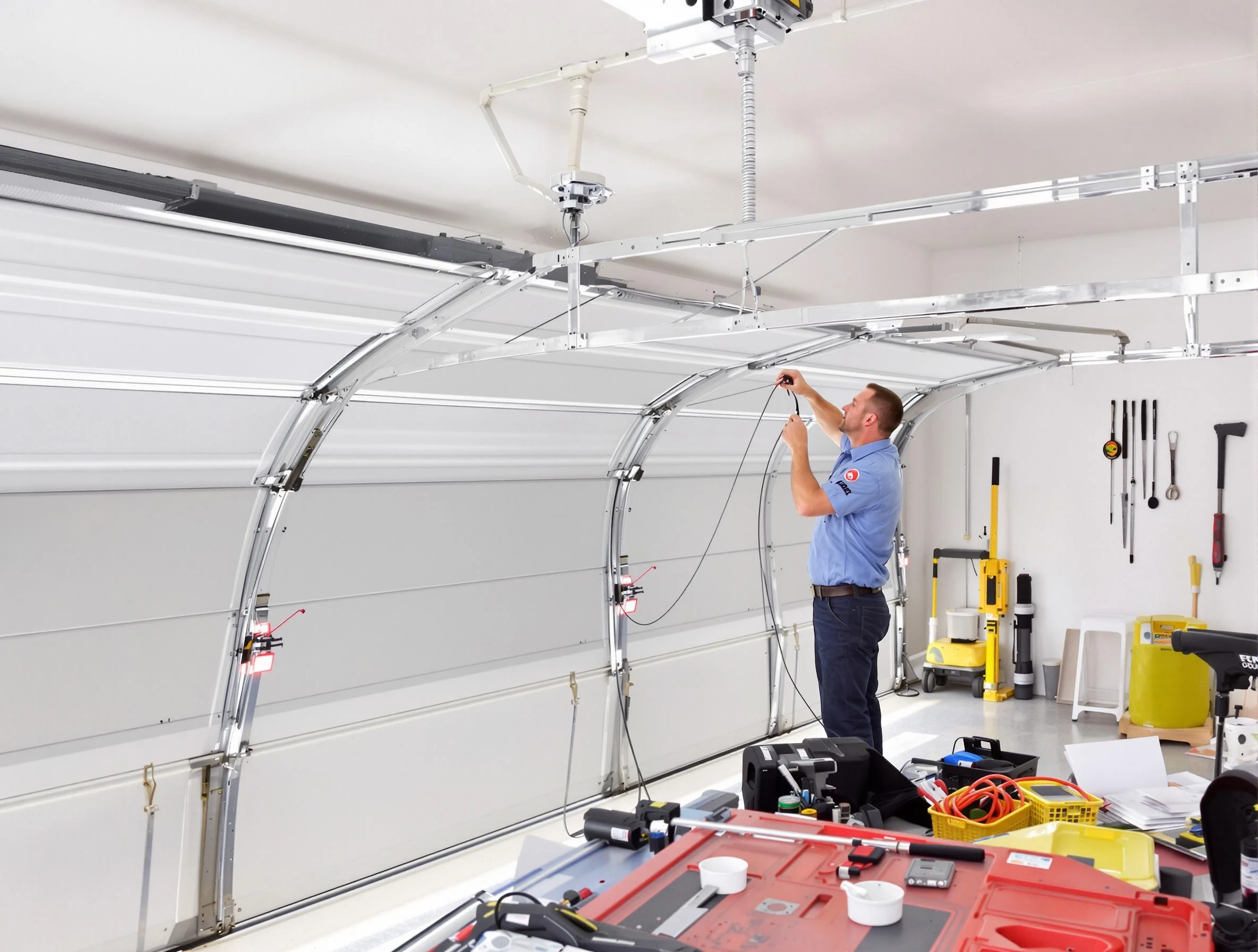 Garage door cable repair service by Clifton Garage Door Repair in Clifton