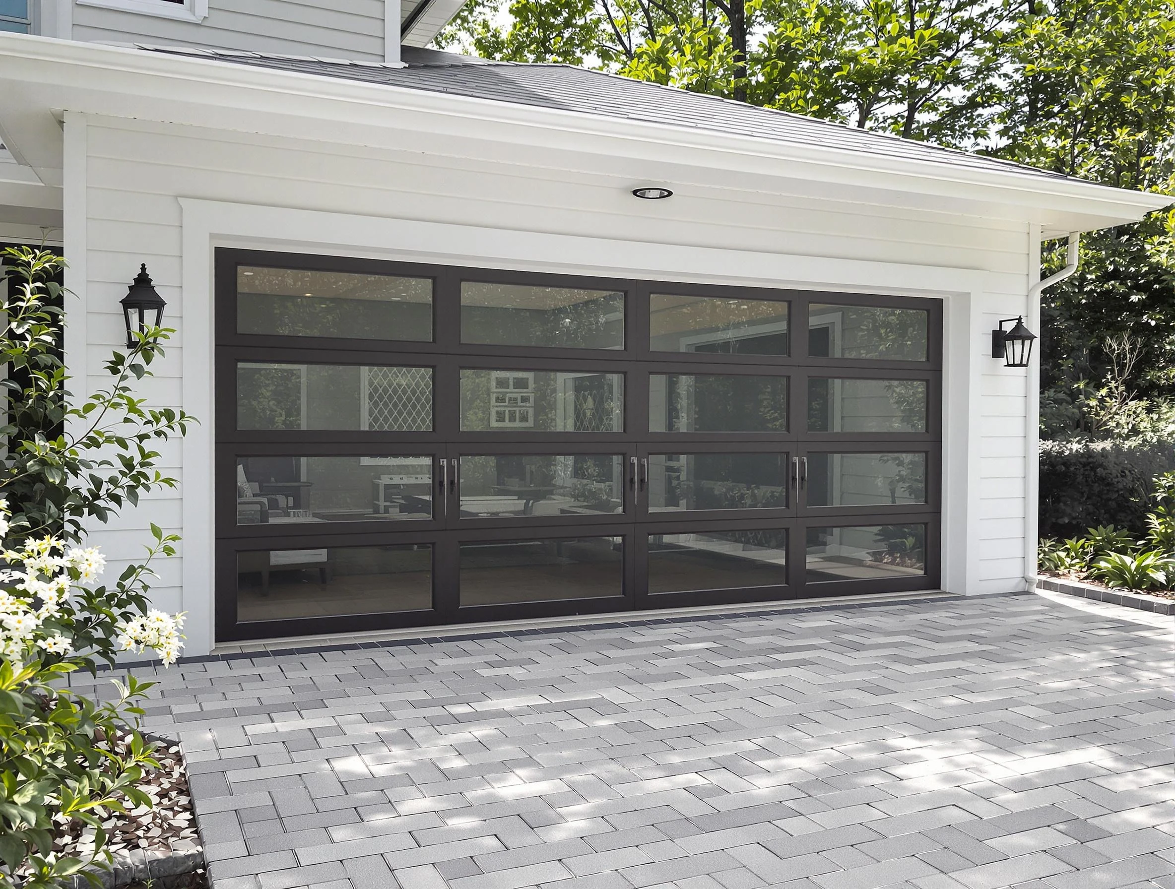 Clifton Garage Door Repair design specialist presenting custom garage door options to Clifton homeowner