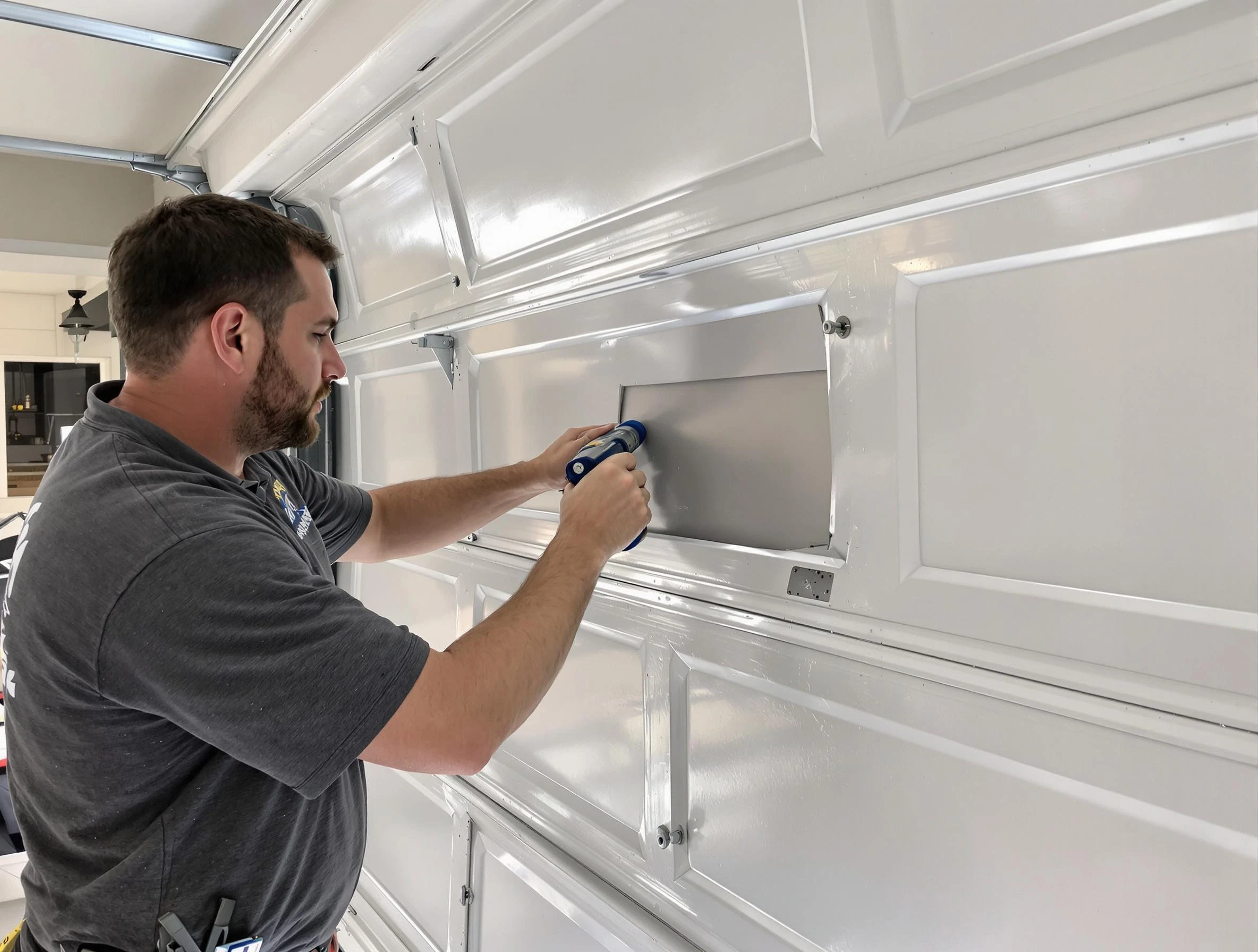 Garage door panel repair by Clifton Garage Door Repair in Clifton